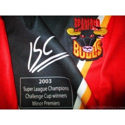 2004 Bradford Bulls Rugby League Pro Away Shirt Robbie Paul #1
