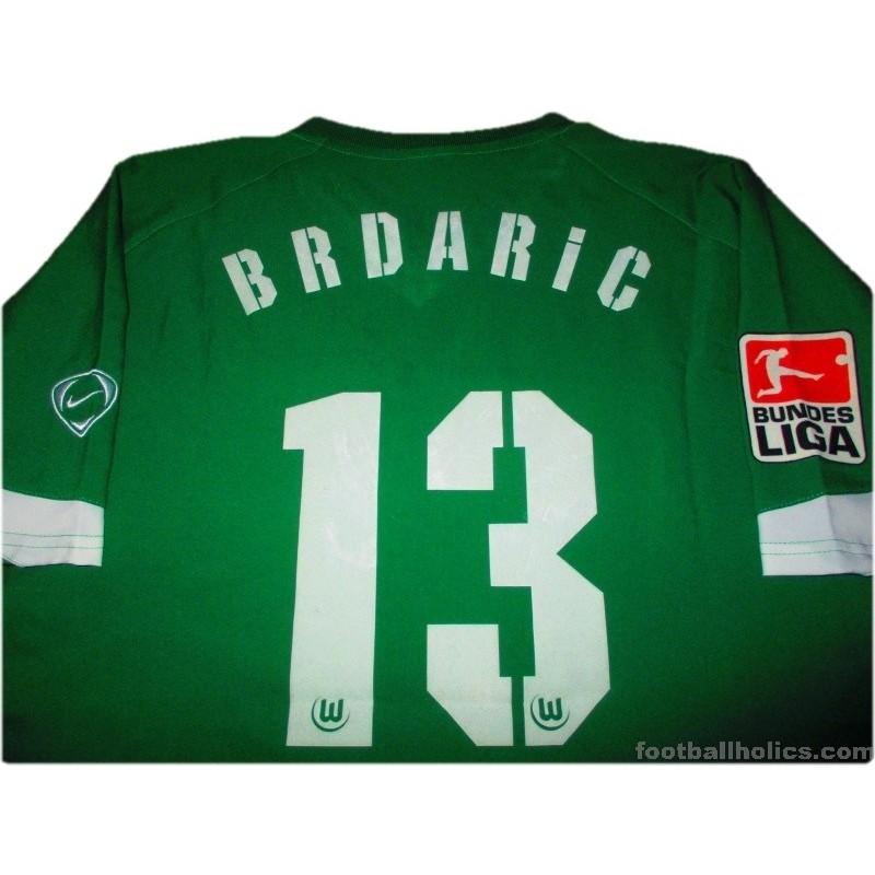 2004-05 Wolfsburg Nike Home Shirt Brdaric #13