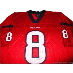 2007-11 Houston Texans Reebok Alternate Jersey Schaub #8