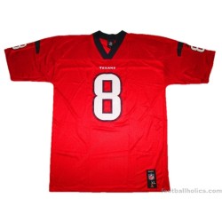2007-11 Houston Texans Reebok Alternate Jersey Schaub #8