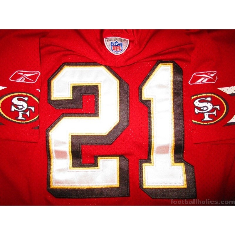 2008 SAN FRANCISCO 49ERS GORE #21 REEBOK ON FIELD JERSEY (HOME) S