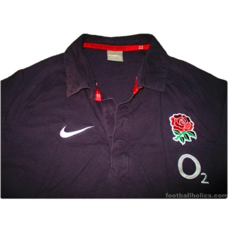 2009-10 England Rugby Nike Polo Shirt