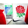 2003 England Rugby 'World Cup' Nike Home L/S Shirt