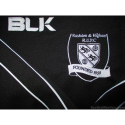 2014-15 Rushden & Higham RUFC BLK Player Issue Home Shirt