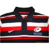 2013-14 Saracens Rugby Nike Polo Shirt Player Issue 'RT'