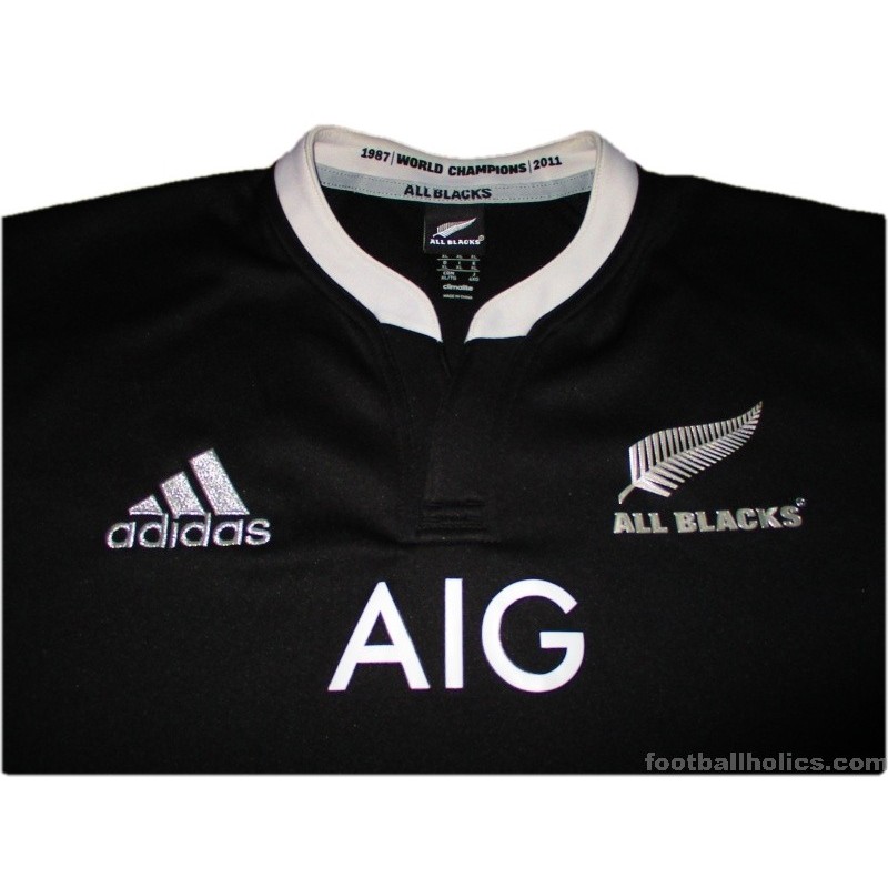 2013-14 New Zealand Rugby Adidas Pro Home Shirt