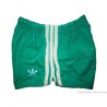1970s Adidas Vintage 'Trefoil' Green Cotton Shorts