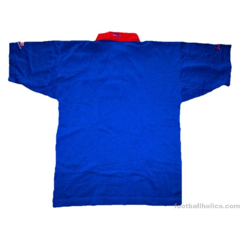 1997-99 Rangers Player Issue Polo Shirt M