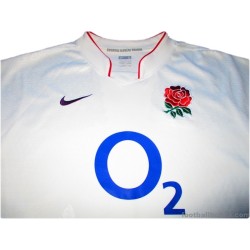 2009-10 England Rugby Nike Pro Home Shirt