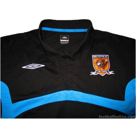 2009-10 Hull City Umbro 1/2 Zip Training Polo Shirt