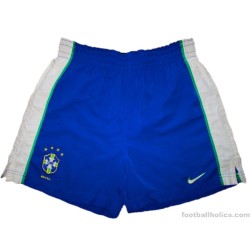 1998-00 Brazil Nike Home Shorts