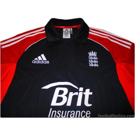 2011 England Cricket Adidas One Day International Jersey