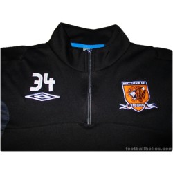 2009-10 Hull City Umbro 1/2 Zip Training Top Player Issue Oxley #34