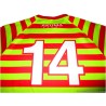 2014-18 Wales Fire Service Rugby Akuma Home Shirt Match Worn #14