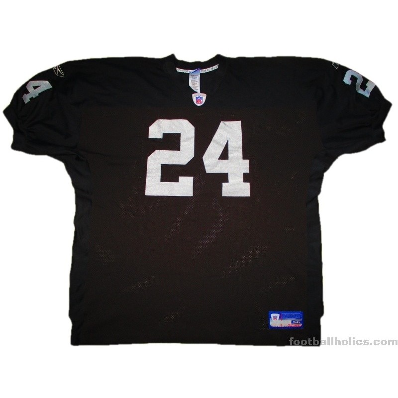 NFL Reebok Equipment Oakland Raiders Charles Woodson #24 Jersey