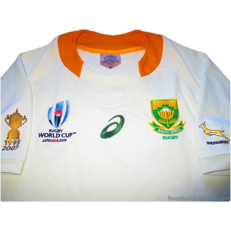 2019 South Africa Rugby 'World Cup' Asics Pro Away Shirt