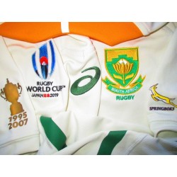 2019 South Africa Rugby 'World Cup' Asics Pro Away Shirt