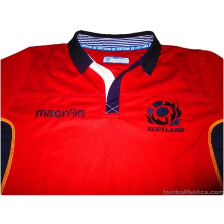 2014-15 Scotland Rugby Macron Pro Away Shirt