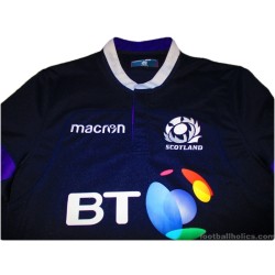2017-18 Scotland Rugby Macron Pro Home Shirt