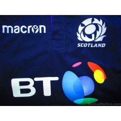 2017-18 Scotland Rugby Macron Pro Home Shirt