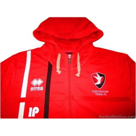 2016-18 Cheltenham Town Errea Training Hooded Top Staff Worn 'IP'