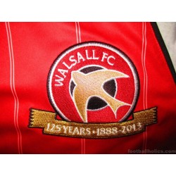 2013-14 Walsall '125 Years' Diadora Home Shirt #14