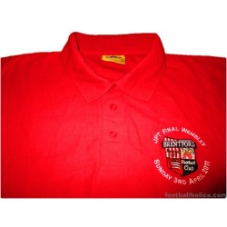 2011 Brentford 'Football League Trophy Final' Player Issue Polo Shirt