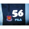 2001-03 West Ham Fila Training Shorts Player Issue #56