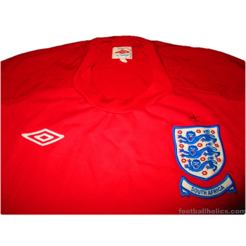 2010-11 England 'South Africa' Umbro Away Shirt