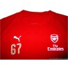 2015-16 Arsenal Puma Training Shirt Player Issue Eyoma #67