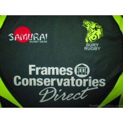 2015-16 Bury St Edmunds RUFC Samurai Home Shirt Match Worn #9