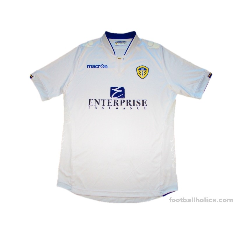 Leeds United 2014-2015 Away Football Shirt Macron Soccer Jersey