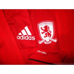 2017-18 Middlesbrough Adidas Player Issue Training Track Jacket