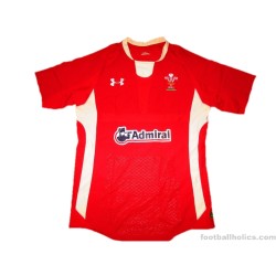 2011-13 Wales Rugby Under Armour Player Issue Home Test Shirt