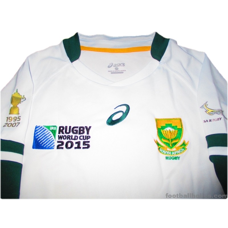 2015 South Africa Rugby 'World Cup' Asics Pro Away Shirt
