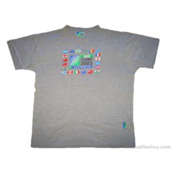 2003 Rugby World Cup Classic Grey Tee Shirt