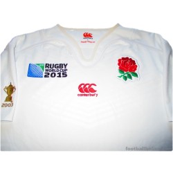 2015 England Rugby 'World Cup' Canterbury Pro Home Shirt