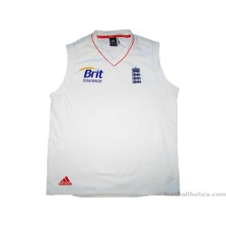 2010-12 England Cricket Adidas Player Issue Test Sweater Vest