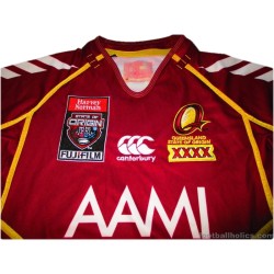 2012 Queensland Maroons Rugby League Canterbury Pro Home Shirt