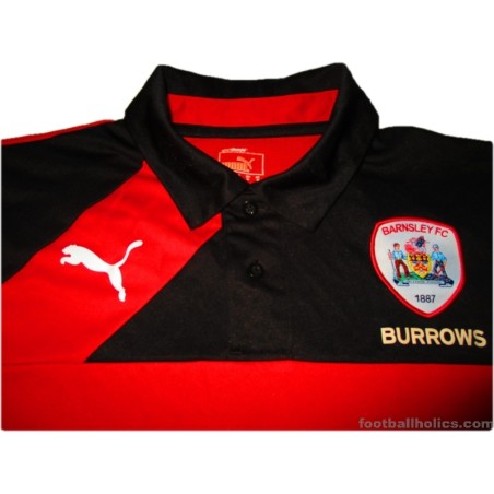 2015-16 Barnsley Puma Player Issue Polo Shirt