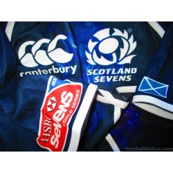 2011-13 Scotland Sevens Rugby Canterbury Player Issue Home Test Shirt