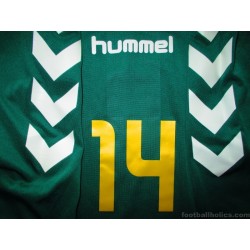 2010-12 Lithuania Hummel Match Issue Away Shirt #14