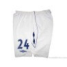 2007-09 England Umbro Match Issue Home Change Shorts #24