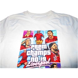 2019-20 Liverpool 'Premier League Champions' Grand Theft Auto Tee Shirt