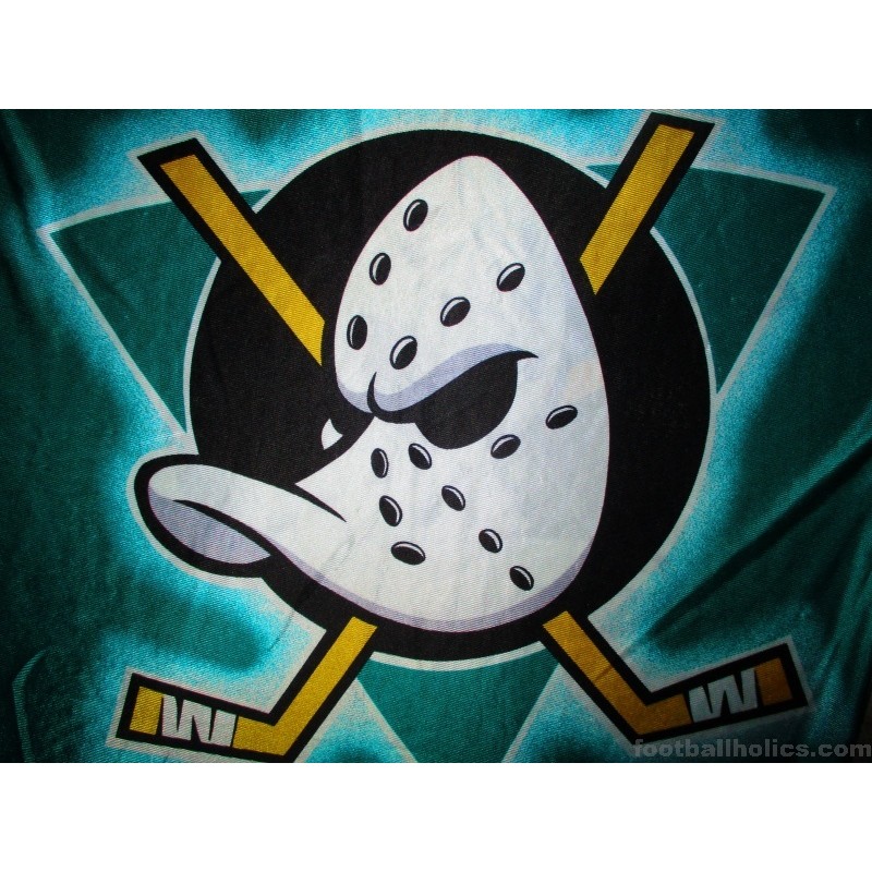 Anaheim Ducks Hockey Poster, Anaheim Mighty Ducks Retro Logo in