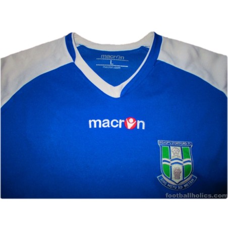 2012-13 Bishop's Stortford Macron Match Issue Home L/S Shirt #6