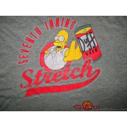 2005 The Simpsons 'Seventh-Inning Stretch' Baseball Tee Shirt