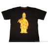 2009 The Simpsons 'Caveman' Homer Black Tee Shirt