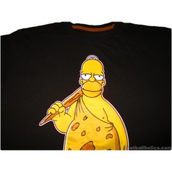 2009 The Simpsons 'Caveman' Homer Black Tee Shirt