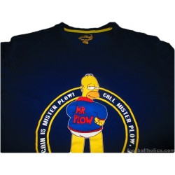 2010s The Simpsons 'Mr. Plow' Homer Navy Tee Shirt